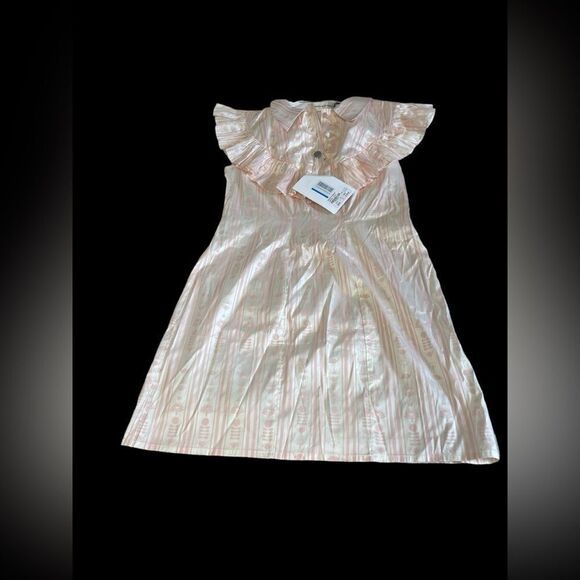 NWT SINDISO KHUMALO Ruffled printed Silk Dress - Picture 3 of 14